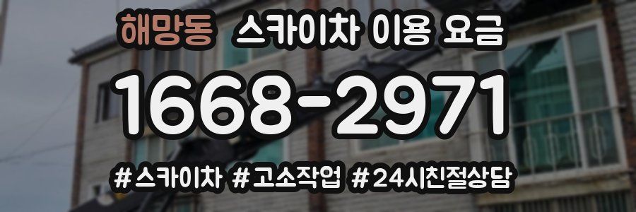 해망동 스카이차 이용 요금