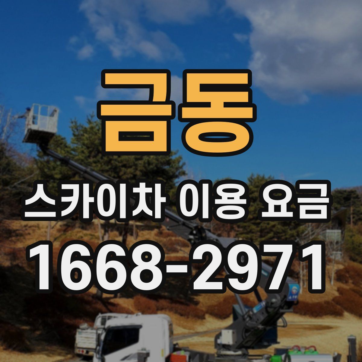 금동 스카이차 이용 요금