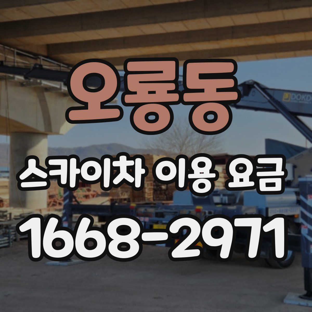 오룡동 스카이차 이용 요금