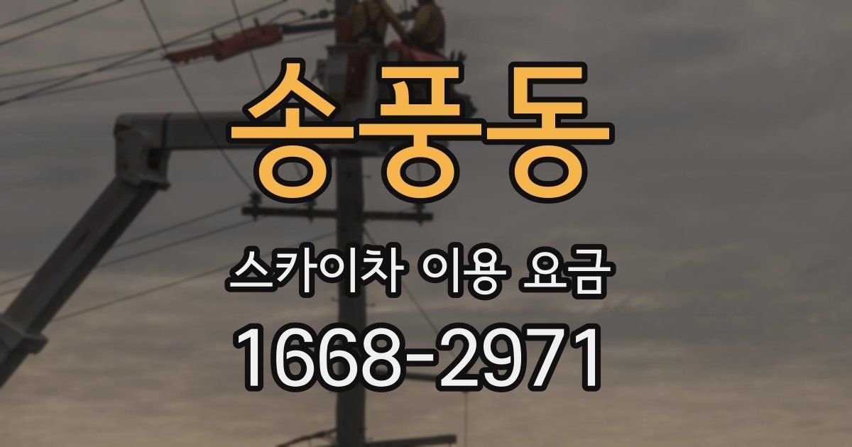송풍동 스카이차 이용 요금