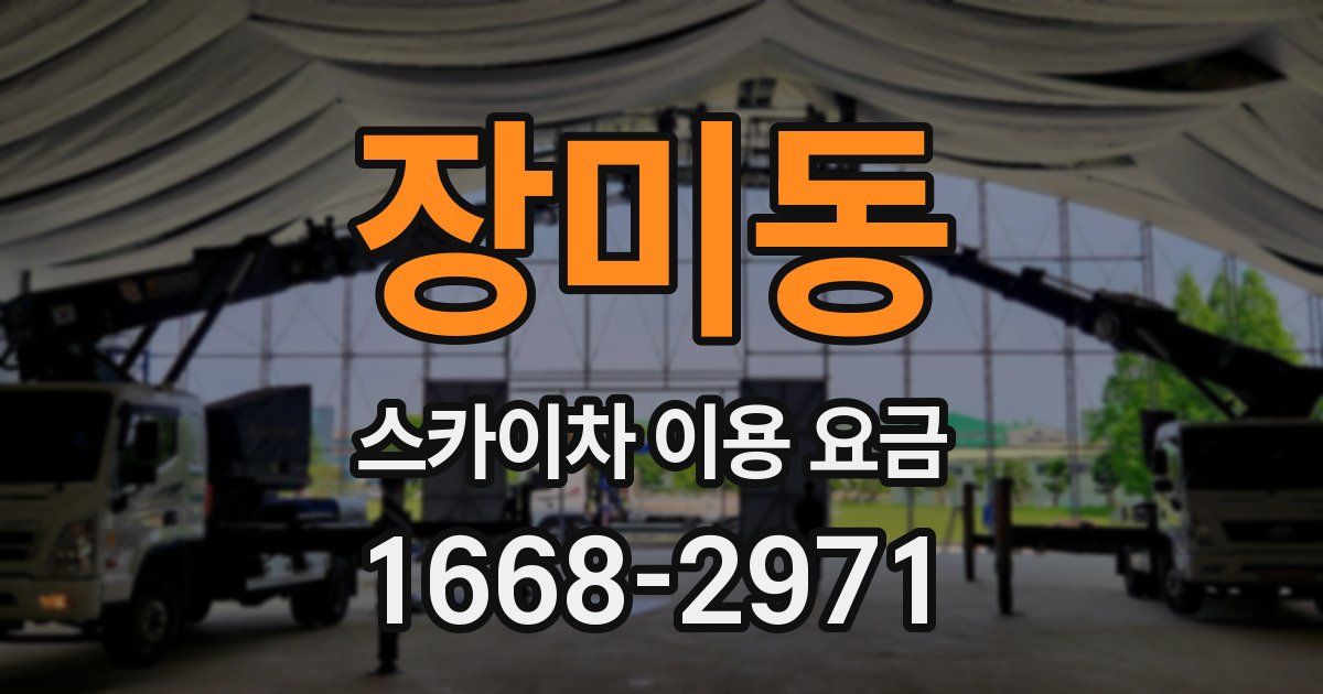 장미동 스카이차 이용 요금