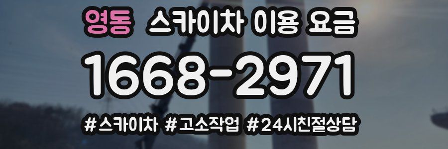 영동 스카이차 이용 요금