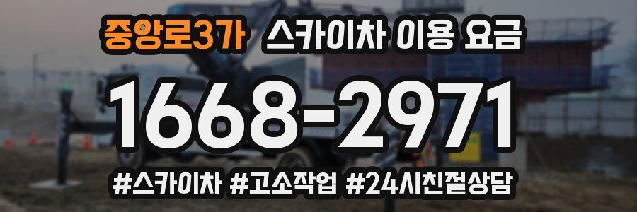 중앙로3가 스카이차 이용 요금