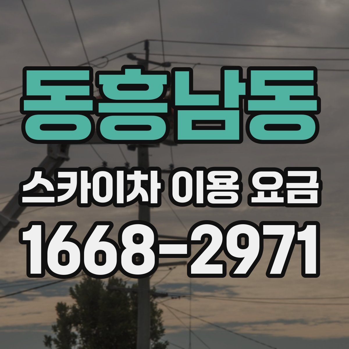 동흥남동 스카이차 이용 요금