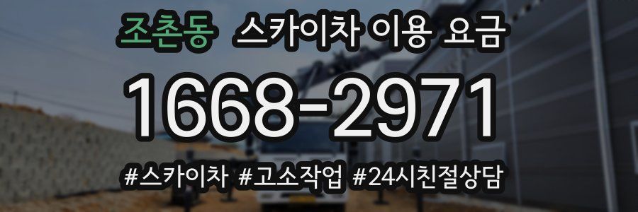 조촌동 스카이차 이용 요금