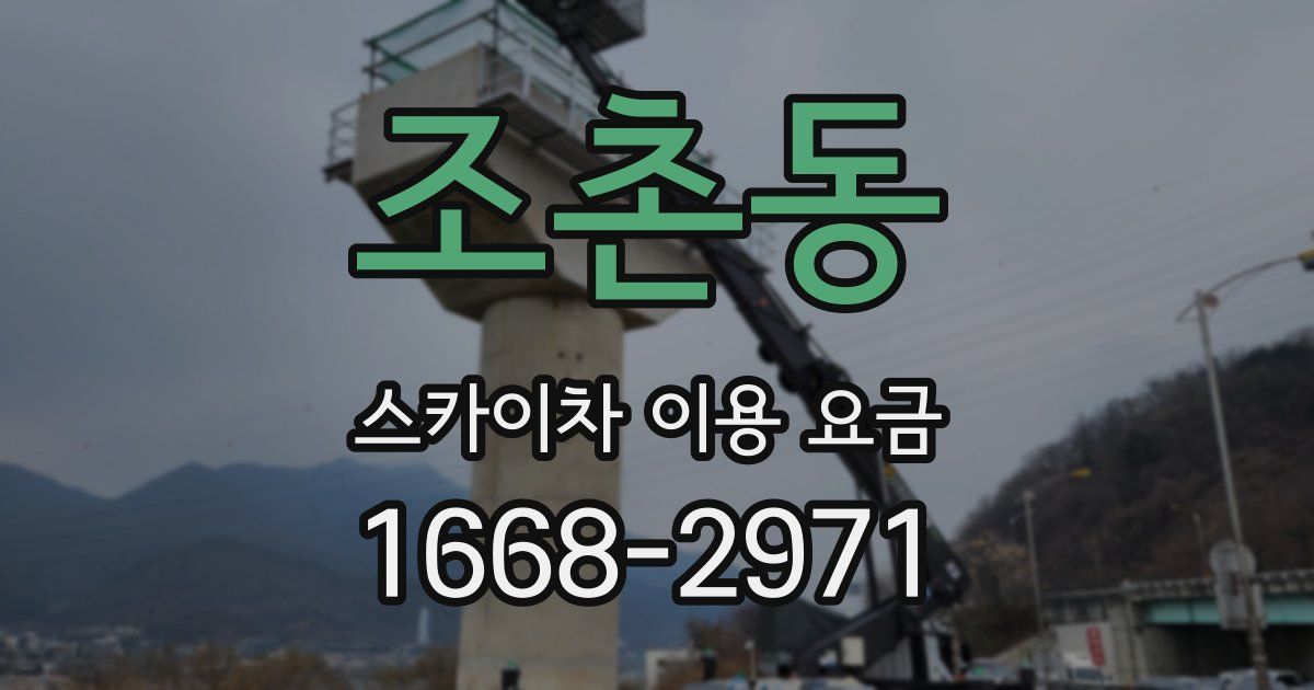 조촌동 스카이차 이용 요금