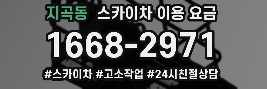지곡동 스카이차 이용 요금