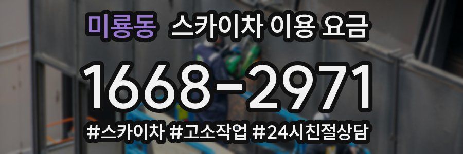 미룡동 스카이차 이용 요금