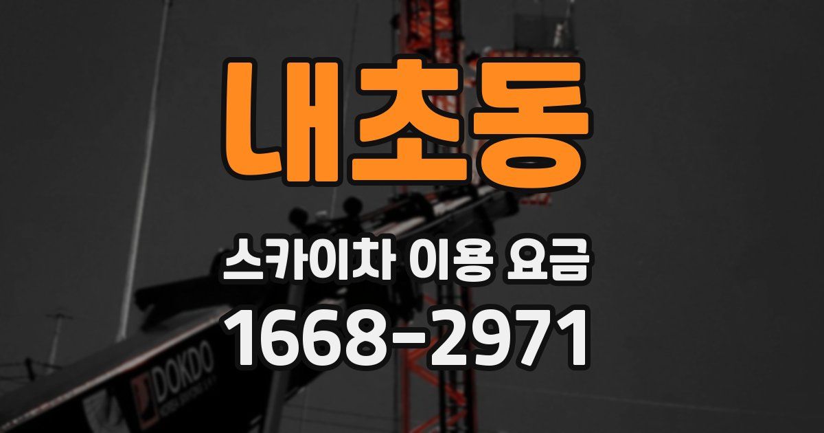 내초동 스카이차 이용 요금
