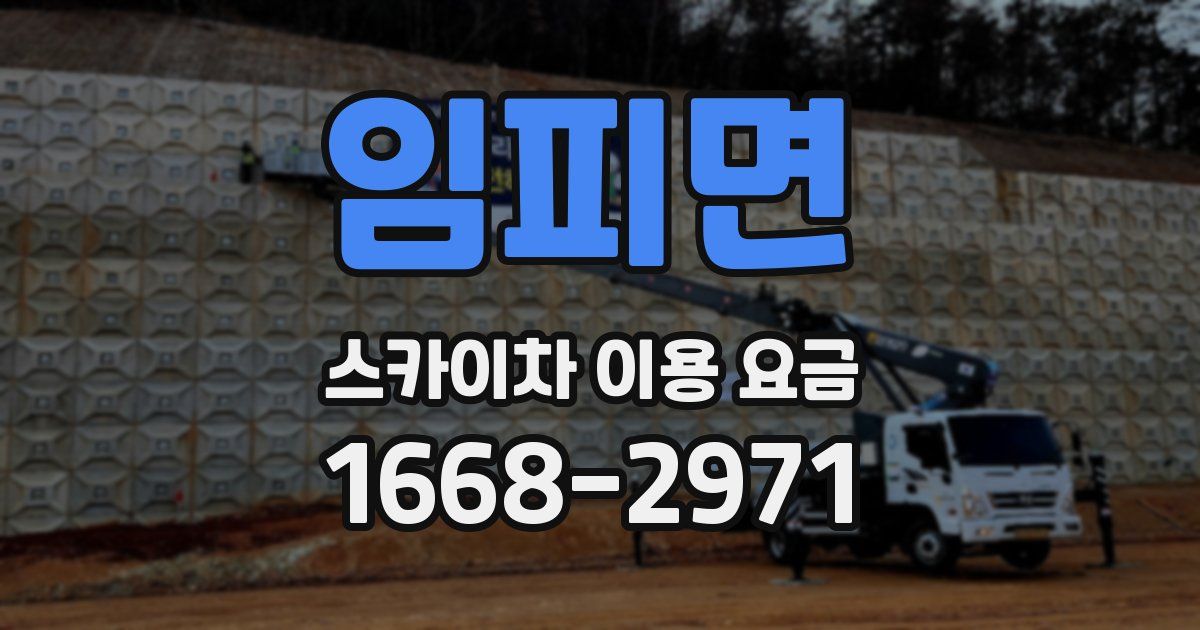 임피면 스카이차 이용 요금