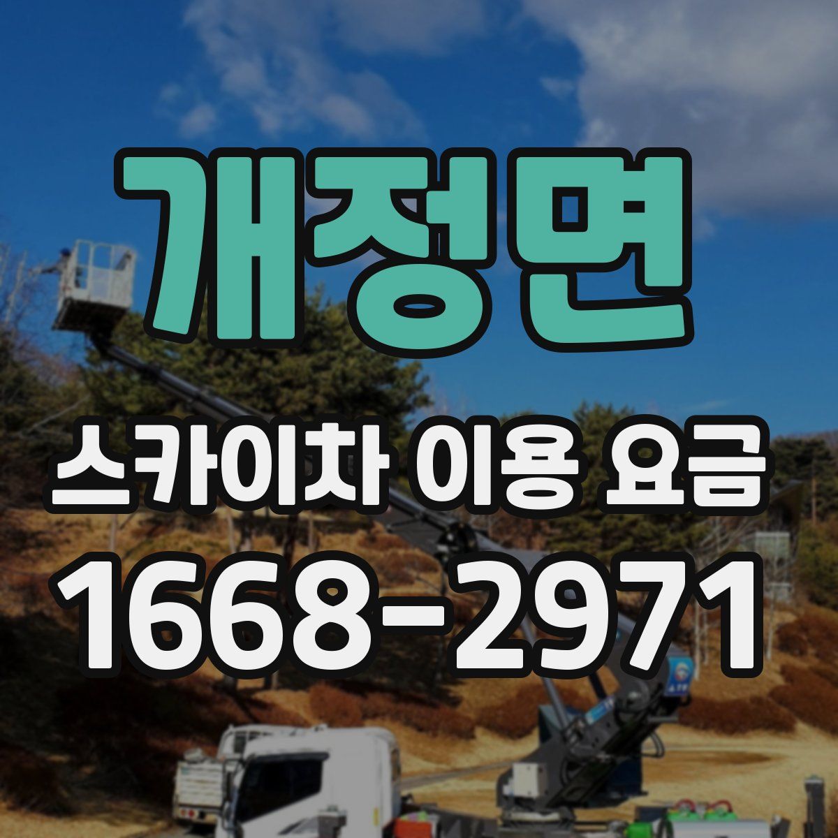 개정면 스카이차 이용 요금