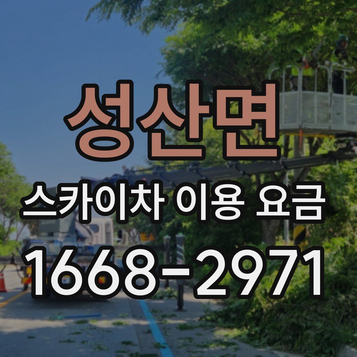 성산면 스카이차 이용 요금