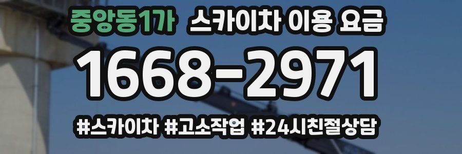 중앙동1가 스카이차 이용 요금
