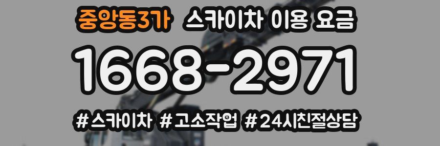 중앙동3가 스카이차 이용 요금