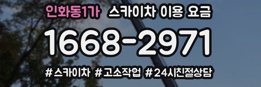 인화동1가 스카이차 이용 요금