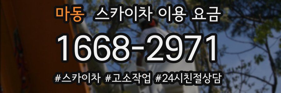 마동 스카이차 이용 요금