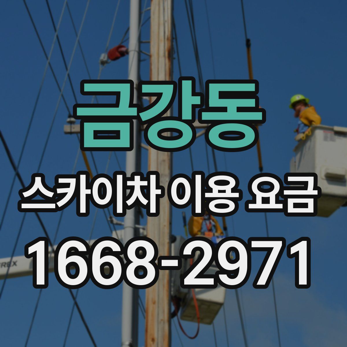 금강동 스카이차 이용 요금