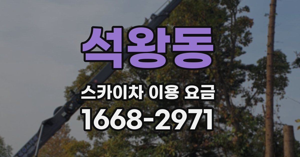 석왕동 스카이차 이용 요금