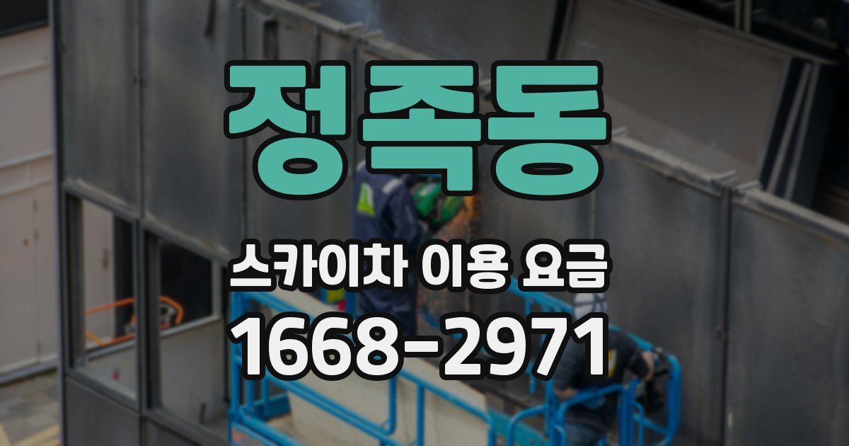정족동 스카이차 이용 요금