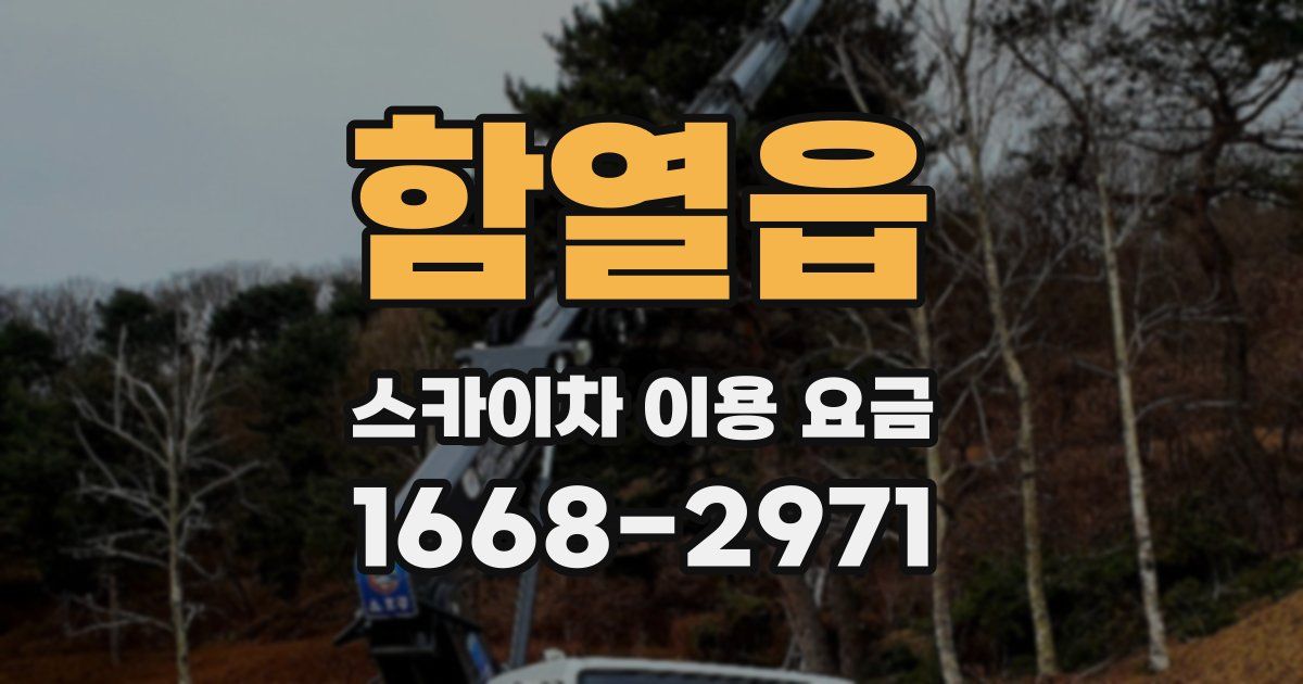 함열읍 스카이차 이용 요금