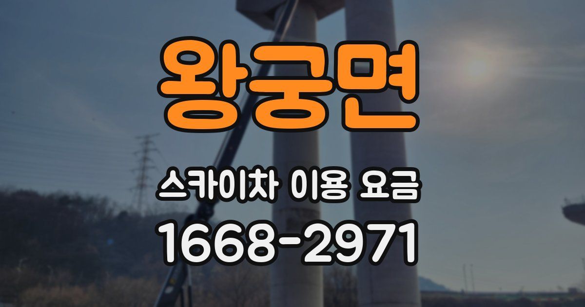 왕궁면 스카이차 이용 요금