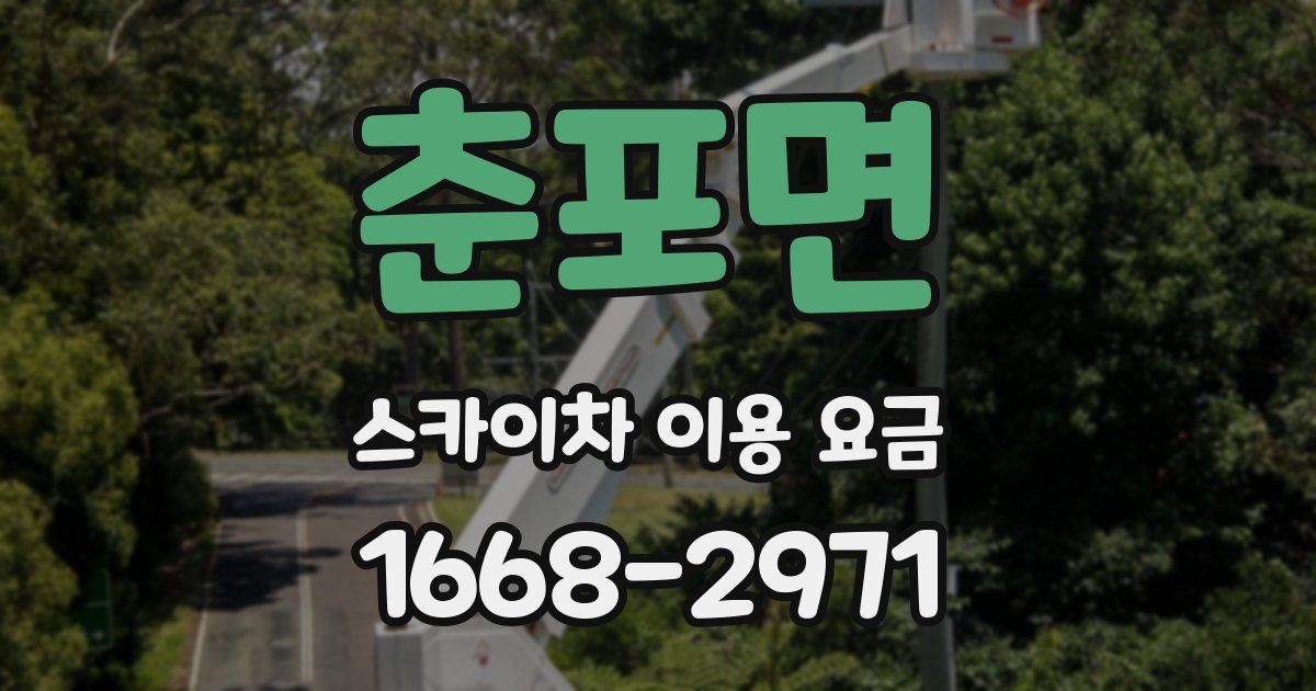 춘포면 스카이차 이용 요금