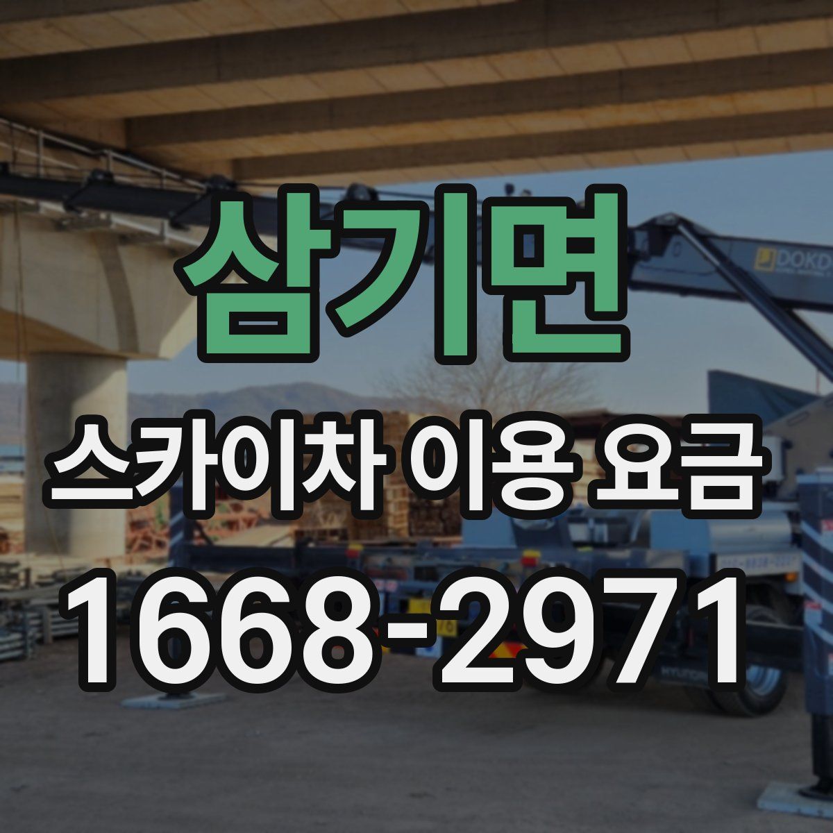 삼기면 스카이차 이용 요금