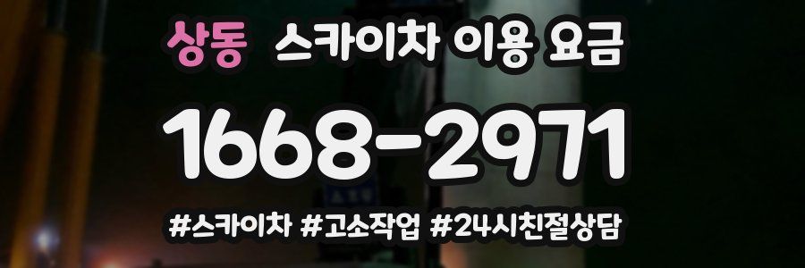 상동 스카이차 이용 요금