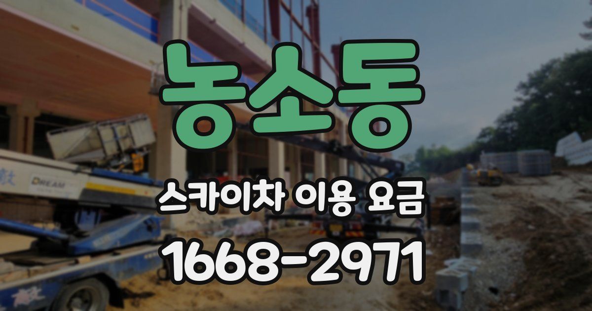 농소동 스카이차 이용 요금