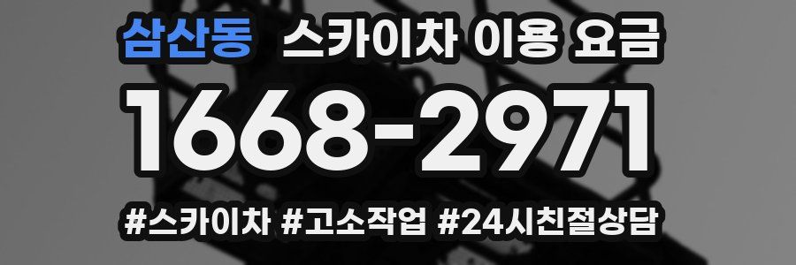 삼산동 스카이차 이용 요금