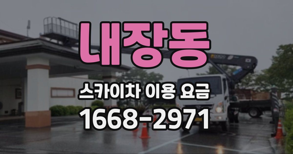 내장동 스카이차 이용 요금