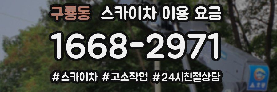 구룡동 스카이차 이용 요금