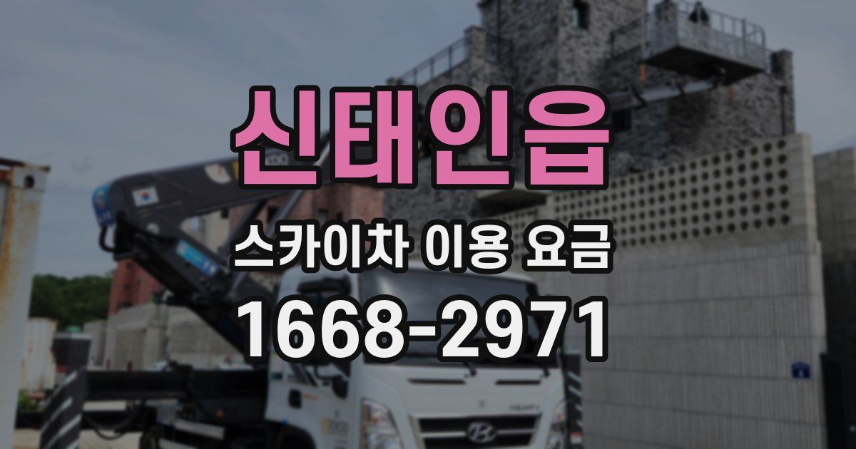 신태인읍 스카이차 이용 요금