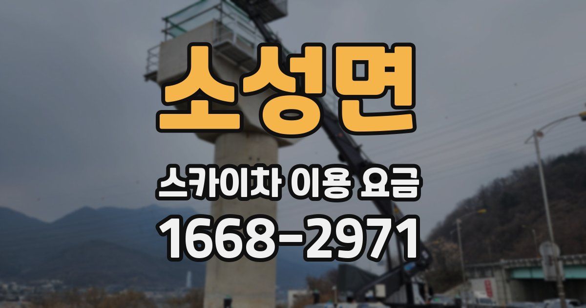 소성면 스카이차 이용 요금