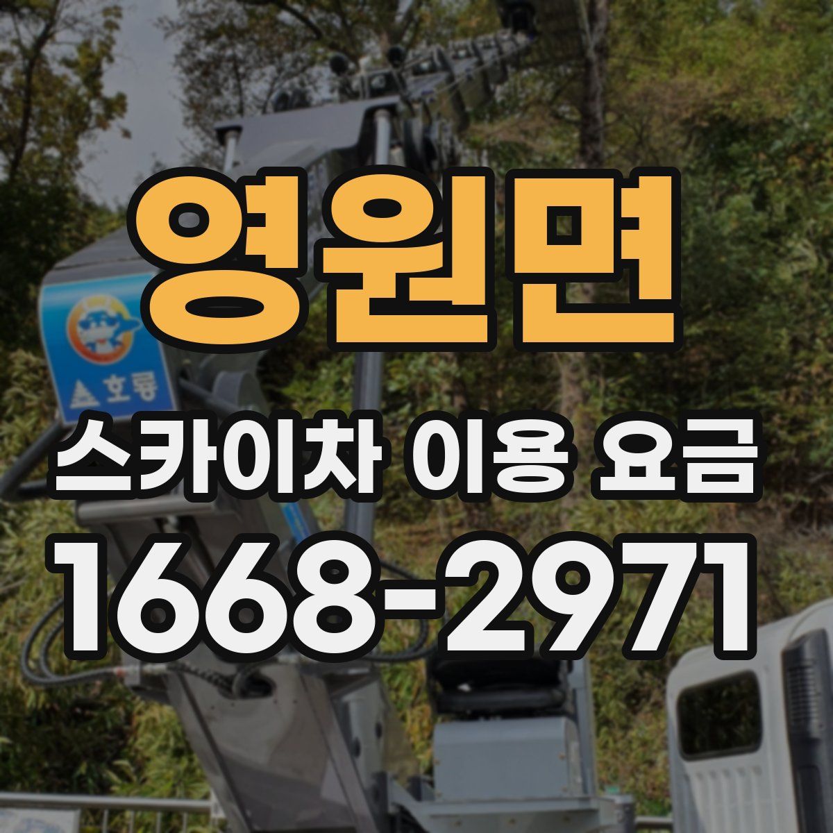 영원면 스카이차 이용 요금