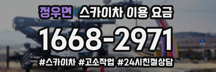 정우면 스카이차 이용 요금