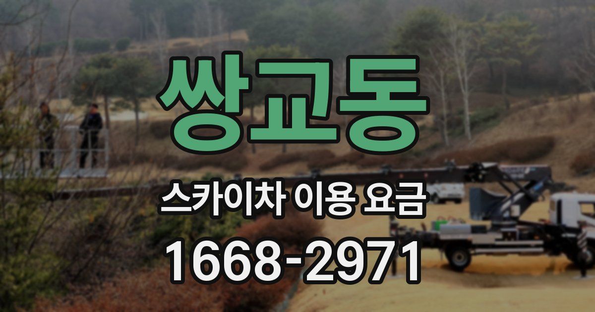 쌍교동 스카이차 이용 요금