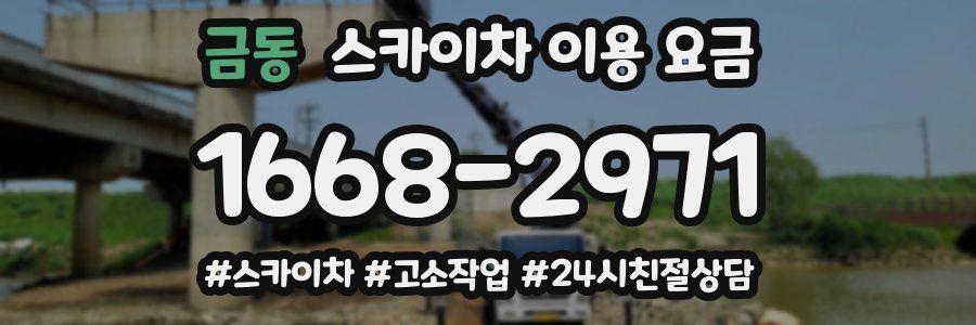 금동 스카이차 이용 요금