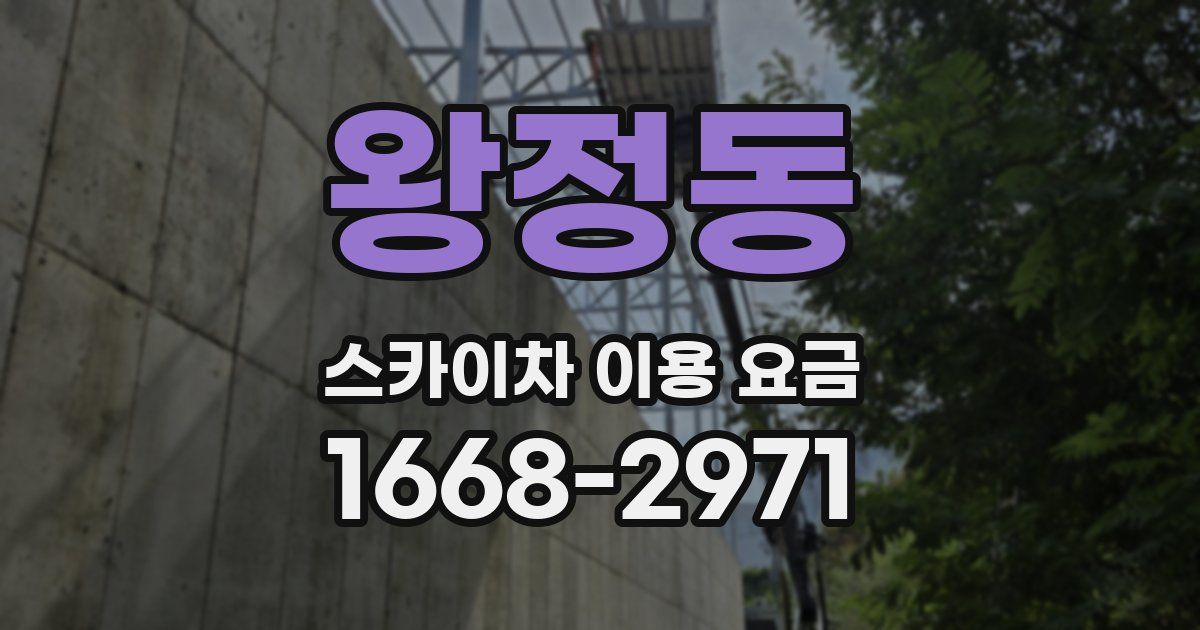 왕정동 스카이차 이용 요금