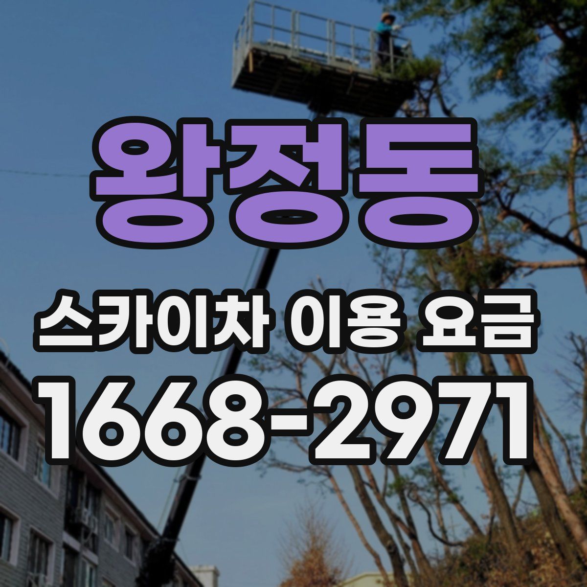 왕정동 스카이차 이용 요금