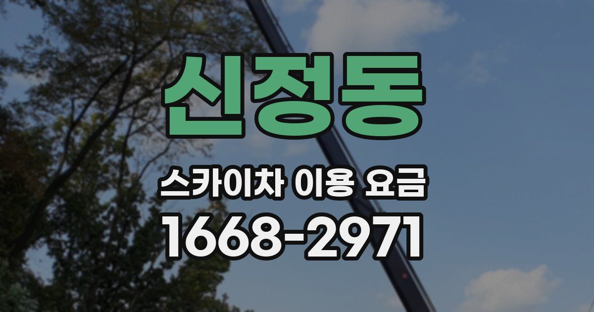 신정동 스카이차 이용 요금
