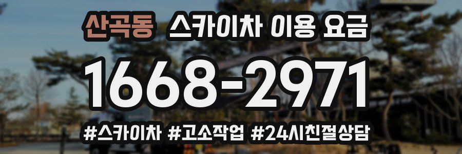 산곡동 스카이차 이용 요금