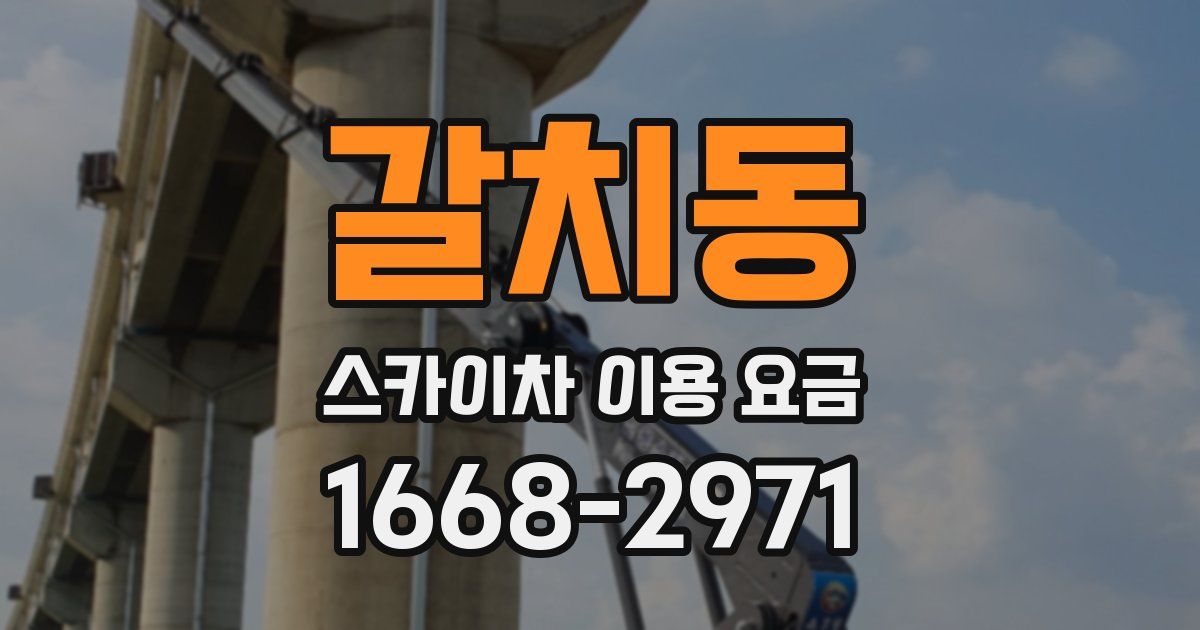 갈치동 스카이차 이용 요금