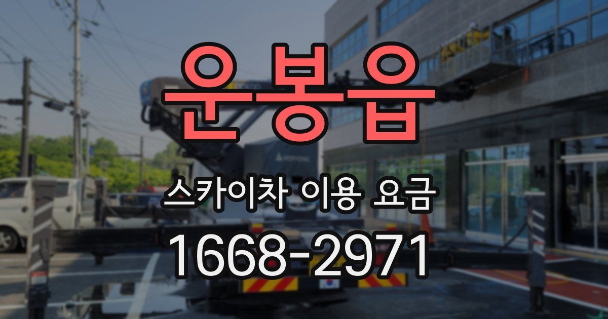 운봉읍 스카이차 이용 요금