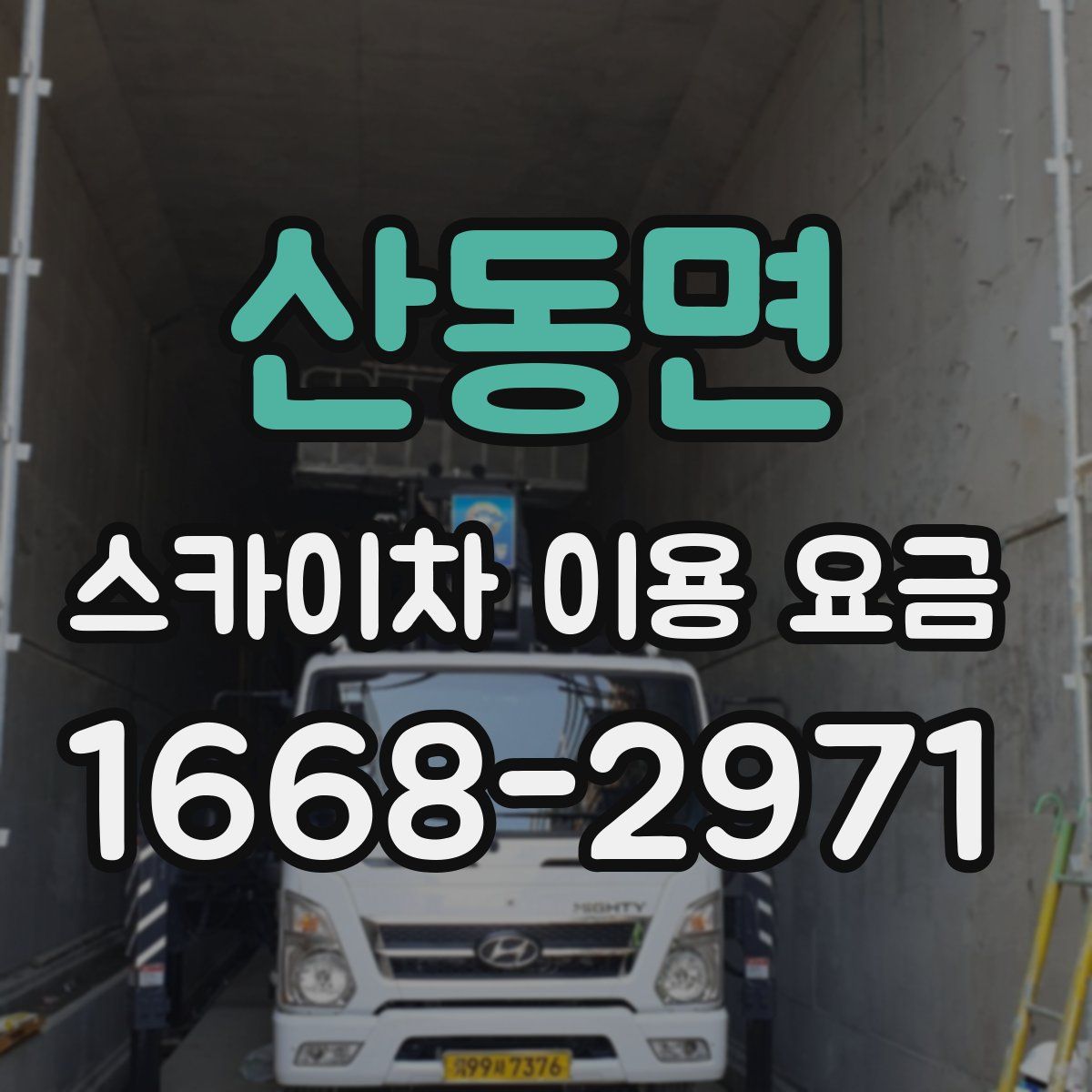 산동면 스카이차 이용 요금