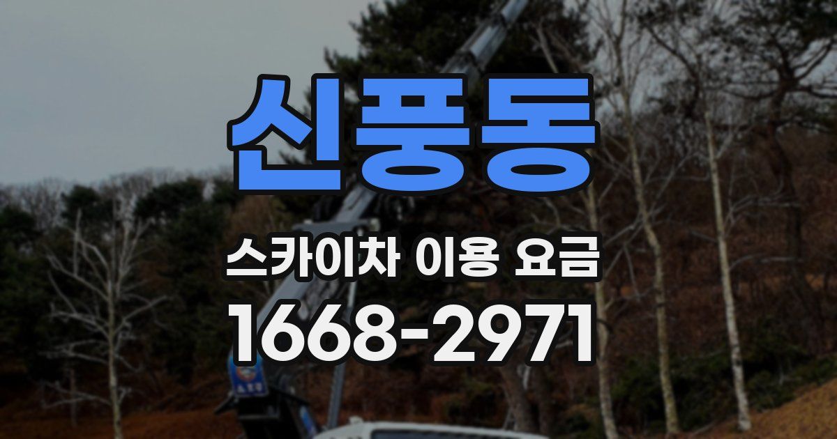 신풍동 스카이차 이용 요금