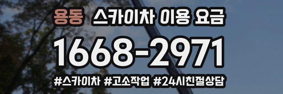 용동 스카이차 이용 요금