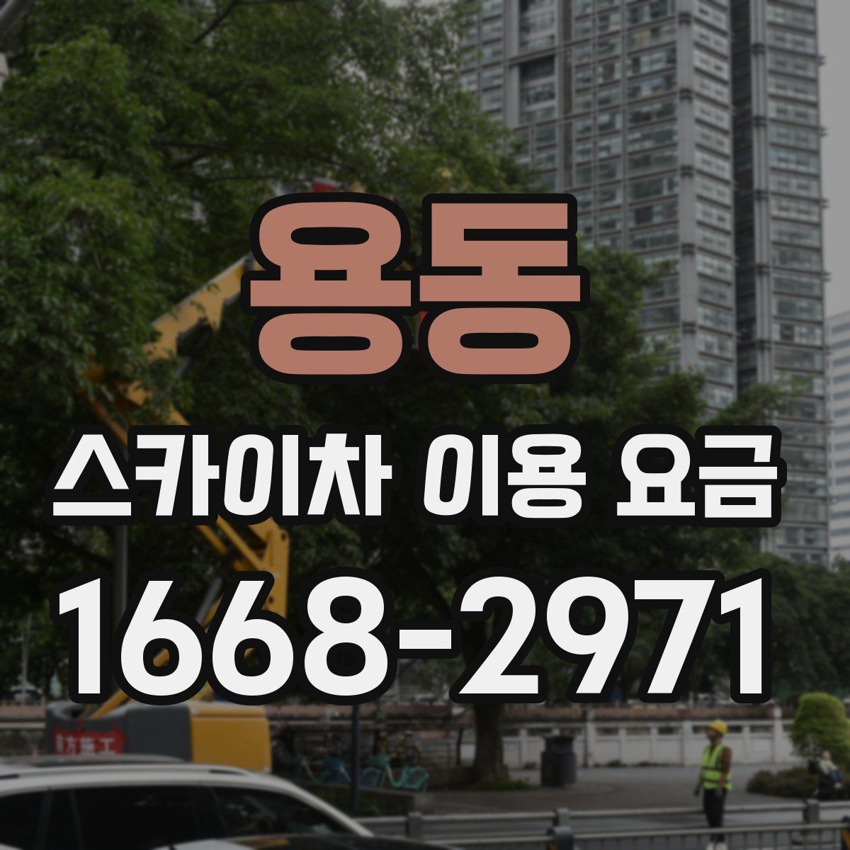용동 스카이차 이용 요금
