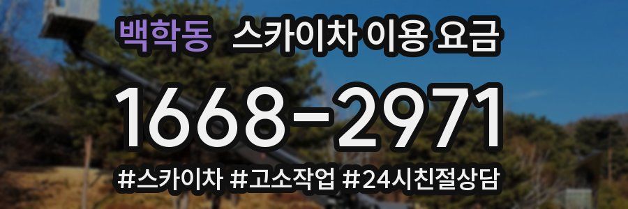 백학동 스카이차 이용 요금