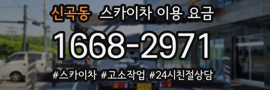 신곡동 스카이차 이용 요금